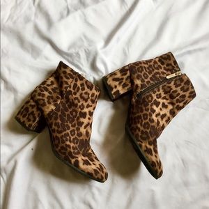 Sam Edelman leopard booties
